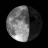 Waning Gibbous, Moon at 22 days in cycle Waning Gibbous, Moon at 22 days in cycle