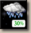 Tuesday Night: Chance Rain Showers then Mostly Clear